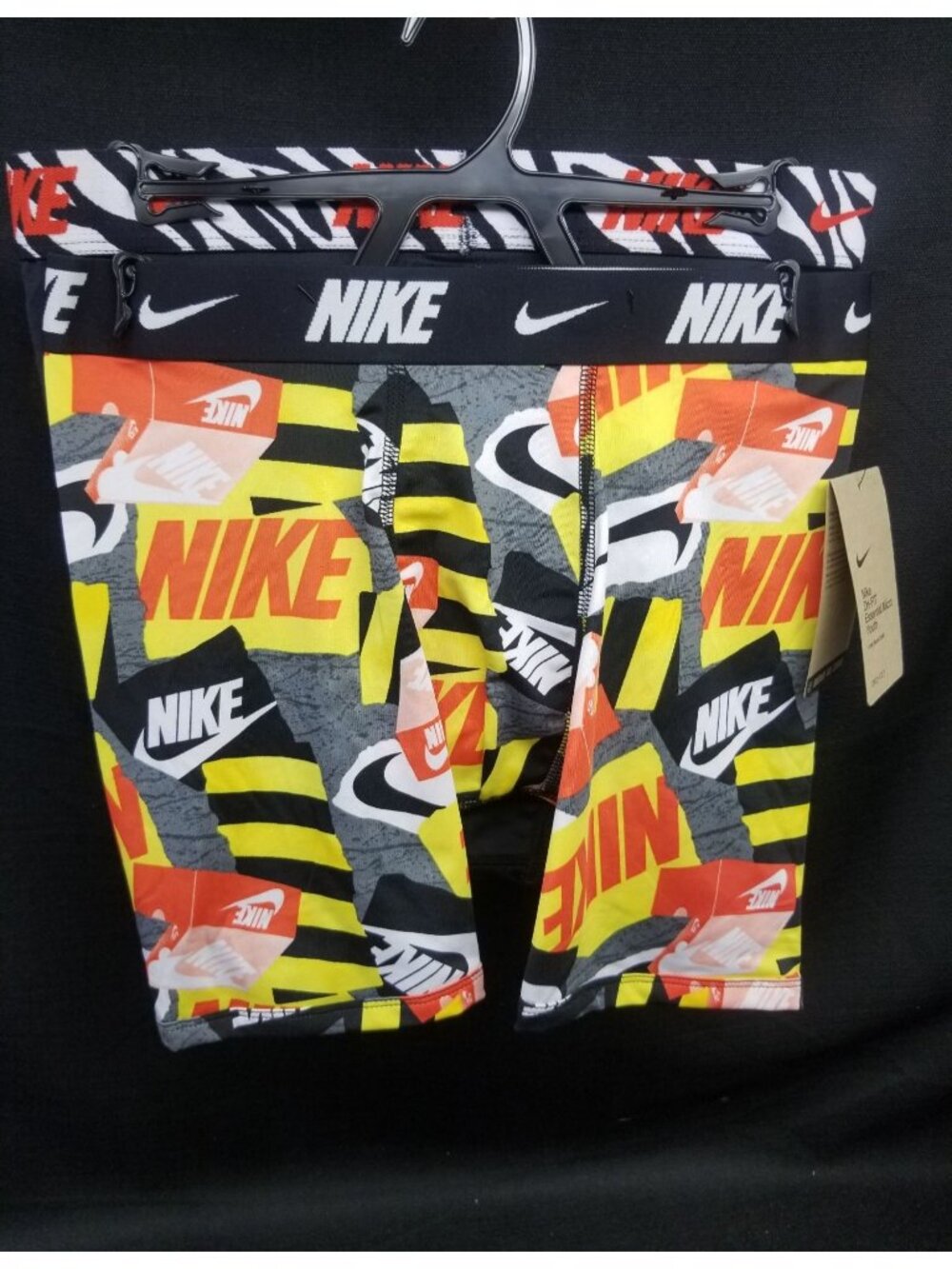 Nike Boys Boxer Briefs 2-Pack Multicolor logo Size L (11-13 Years) NEW WITH TAGS